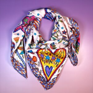 Grand foulard satiné