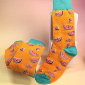 Chaussettes Pastèques oranges