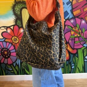 Sac cabas zip Léopard